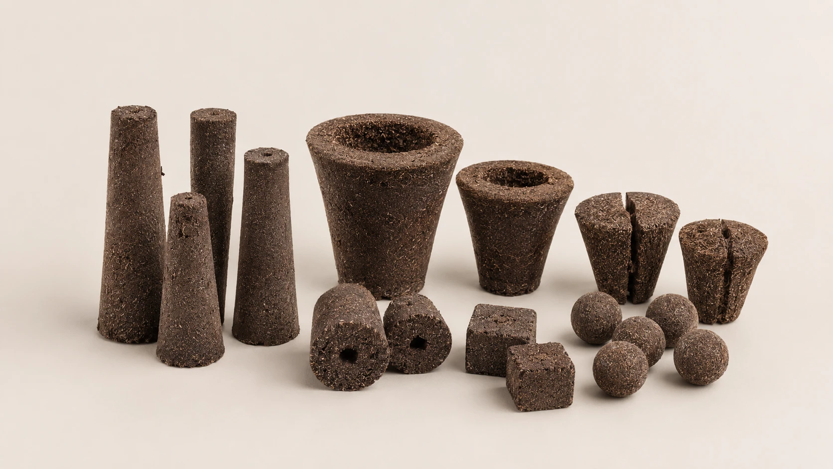 MCCS molded coconut coir and peat substrate plug product range